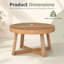 Solid Wood Top Coffee Table-264696249