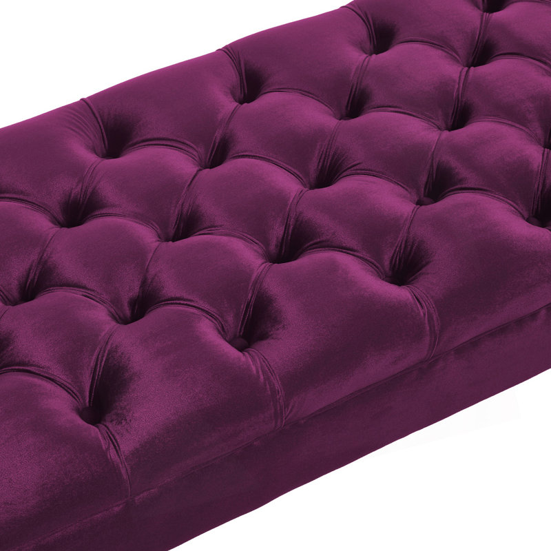 Banc rembourré 51,48 po, Violet