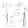 12 Inch Shower Faucet Set With Push-Button