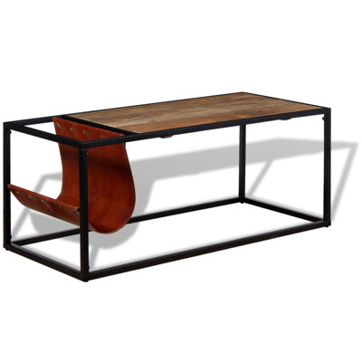 Table basse à cadre simple avec rangement