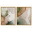 «Beige sol houle duo», ensemble d'art mural sur toile par Art Remedy-135371952-135371950