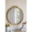 Miroir mural rond 30 po x 1,5 po x 32 po avec cadre doré orné