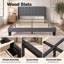 Upholstered Fabric Bed Frame-709784395-709784399