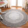 Round Mateo Solid Colour Hand Woven Indoor / Outdoor Area Rug