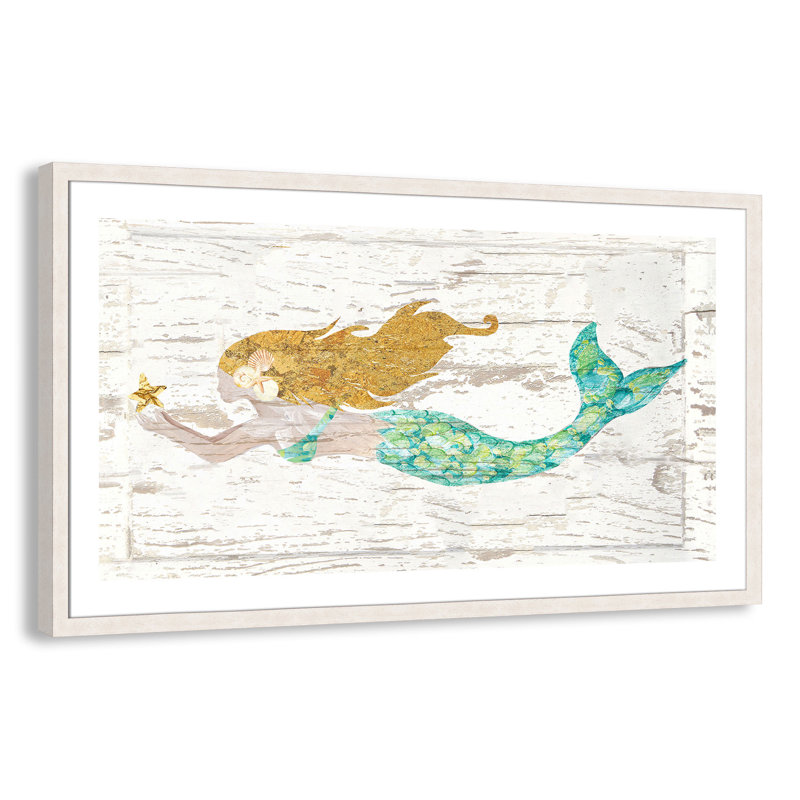 Impression encadrée Ayvar «Golden Haired Mermaid»