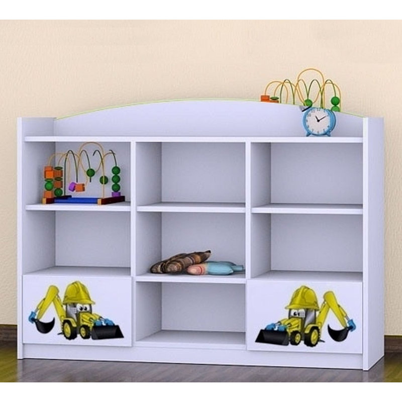 Brianna 92cm H X 129cm W Transportation Kids Cube, White