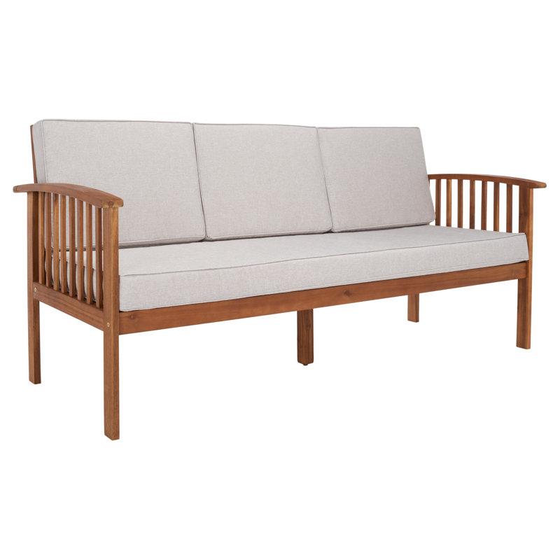 Banc de jardin extérieur Alderico Langell, Naturel, Gris