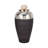Jar with Glass Body Metal Trim and Resin Lid Featuring Modern Sculptural Design and Contemporary Artistic Elements for Decorative Accent Appeal in Stylish Home Decor Settings-1243019666