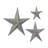 Metal Indoor Outdoor Star Wall Decor Set-1786246149