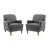 100% polyester gris anthracite est en rupture de stock