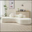 Canapé 105,5 "incurvé moderne 3 - 4 places Cloud Couch 2 coussins sans assemblage