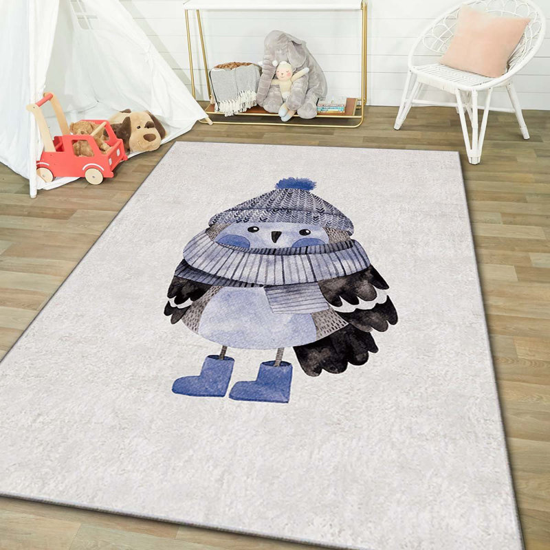 Tapis luxueux en polyester, 5,2 x 7,5 pi | Éponge stratifiée anti-dérapante 740 g / m² pour plus de durabilité | Antibactérien, facile à nettoyer, lavable à la machine à 86 ° F, superbe impression numérique sur tissu de velours