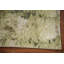 Tapis indien à motif abstrait vert All-Over 5 x 7