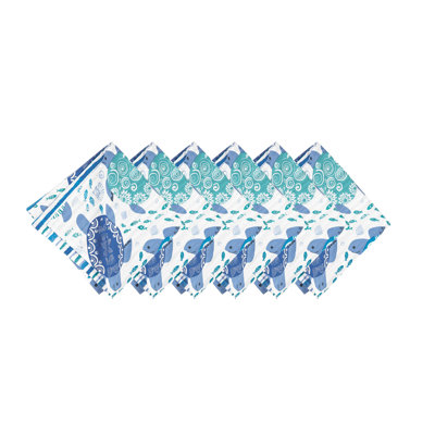 Mileti? 100% Cotton Nautical Square Napkin