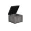 Ensemble de 5 tables basses, table basse carrée en faux marbre avec plateau relevable 4 pièces