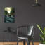  «Black Bear Canoe» par Jim Baldwin, art mural en verre acrylique, 16 po x 24 po-1357516834