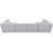 Arens Upholstered 142 " Linen U-Shaped Seating Component-88318512
