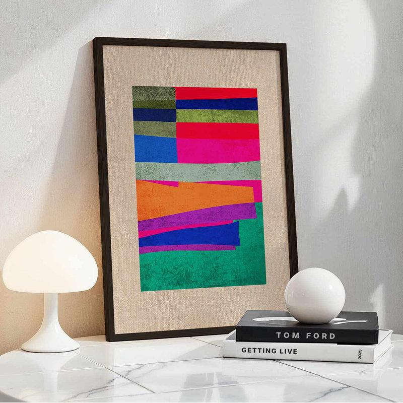 Superbe peinture sur toile encadrée décorative, 21,3 po x 29,1 po | 100% toile avec une épaisseur de 1,4 pouce | Prêt à être suspendu avec fixation murale incluse | Parfait pour le salon, la chambre à coucher et le bureau, avec des œuvres d'art vibrantes
