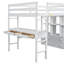 Loft Bed With Built-In Desk With Two Drawers