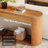 Narrow Fluted Console Table With Storage