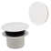 1.5" Coarse Thread Tip-Toe Bathtub Drain with Overflow Plate