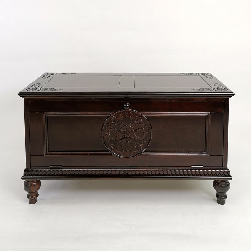 Alfano Solid Wood Accent Cabinet, Mahogany