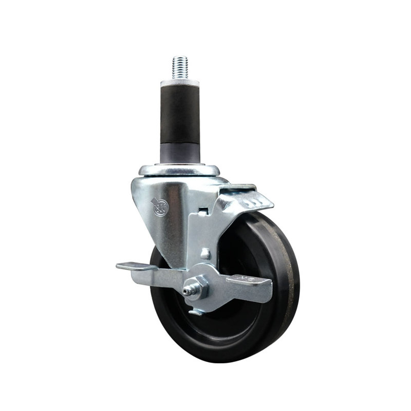 Roulettes extensibles pivotantes avec frein SCC TLB 4 "x 1-1 / 4"