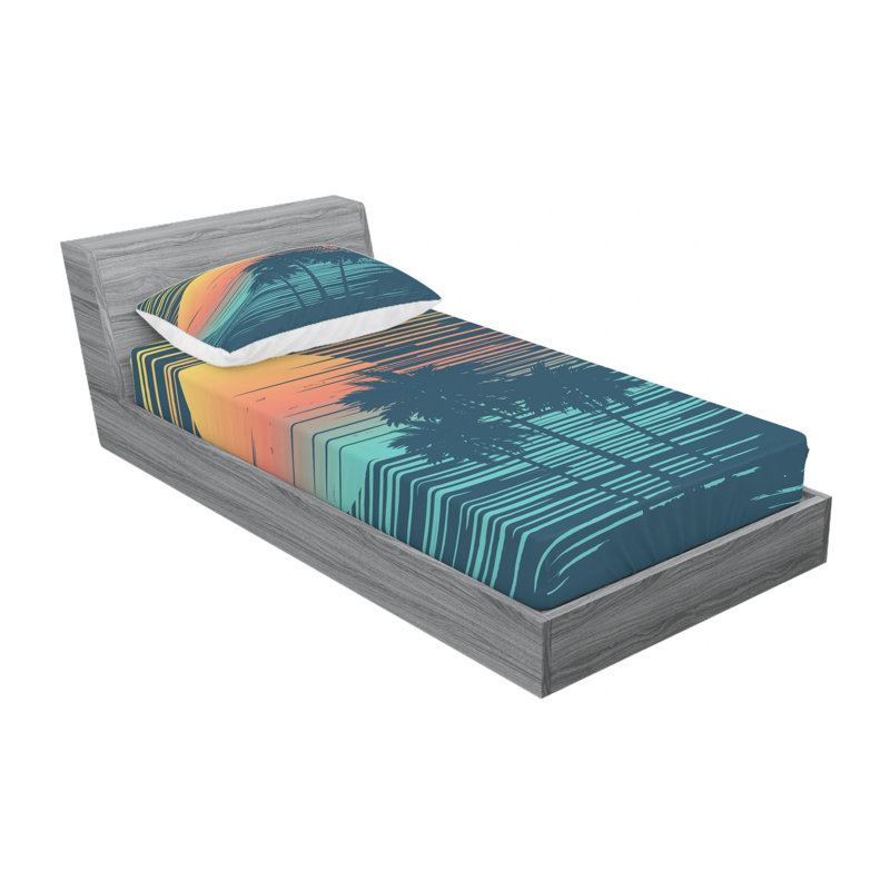 Microfiber Sheet Set, Twin Sheet Set with Fitted Sheet