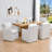 26" Wide Modern Upholstered Fabric Armchair Dining Chair-550283570