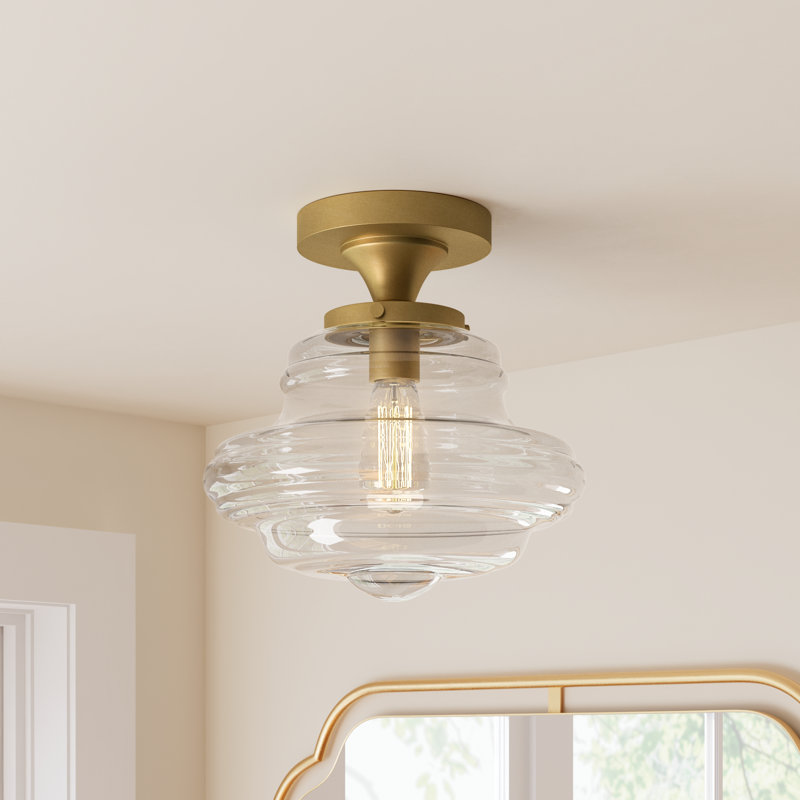 Marah 1-Light Ceiling Light in Natural Brass, Natural Brass
