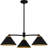 Alterma 3-Light Matte Black Chandelier