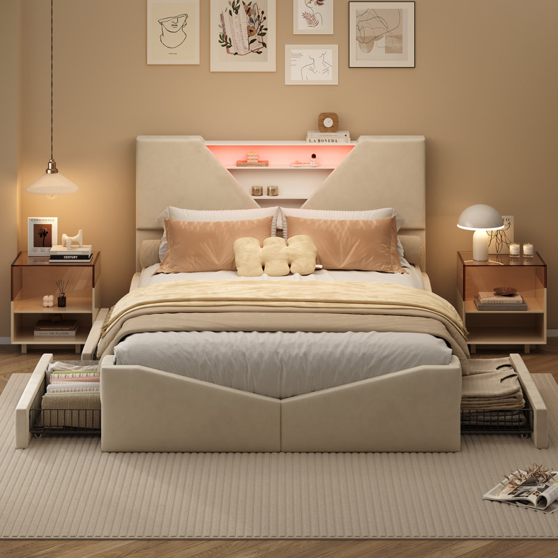 Upholstered Bed, European Kingsize (160 x 200 cm)