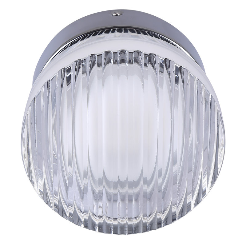 BENNI 5.375 In. 1 Light Integrated LED Wall Light With Clear Acrylic Shade, Adjustable Color Temperature, Chrome