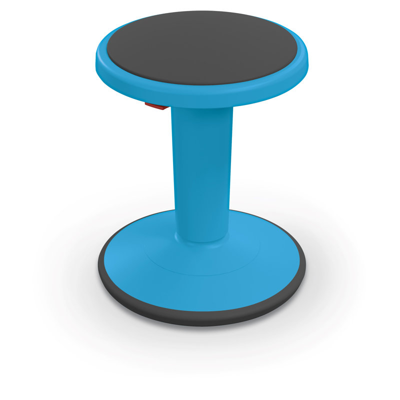 Tabouret actif à hauteur réglable Adelmina, H 18 po, Bleu