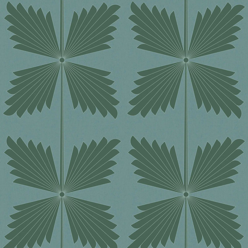Palmetto - Wallpaper, Premium Paper, Emerald