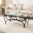 Ensemble de 3 tables basses décoratives en verre trempé Reiana