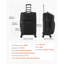 Valise à carreaux extensible 24 pouces avec roulettes Softside