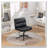 Bizerte Adjustable Swivel Criss-Cross Chair,Wide Seat/ Office Chair /Vanity Chair,Black-550765659
