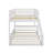 Full XL Over Queen Bunk Bed With Ladder And Guardrails