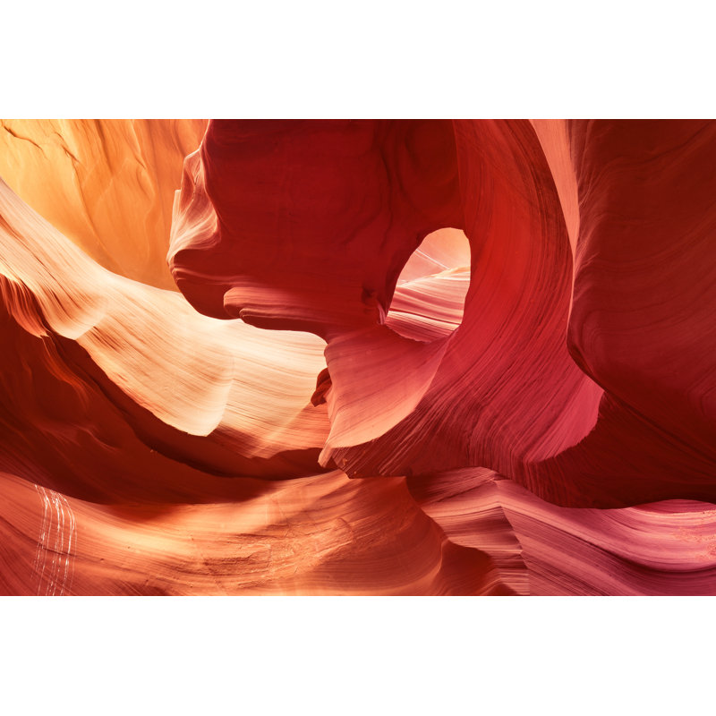 Sculpted Rock In Antelope Slot Canyon - Wrapped Canvas Print, 61cm H x 91cm W