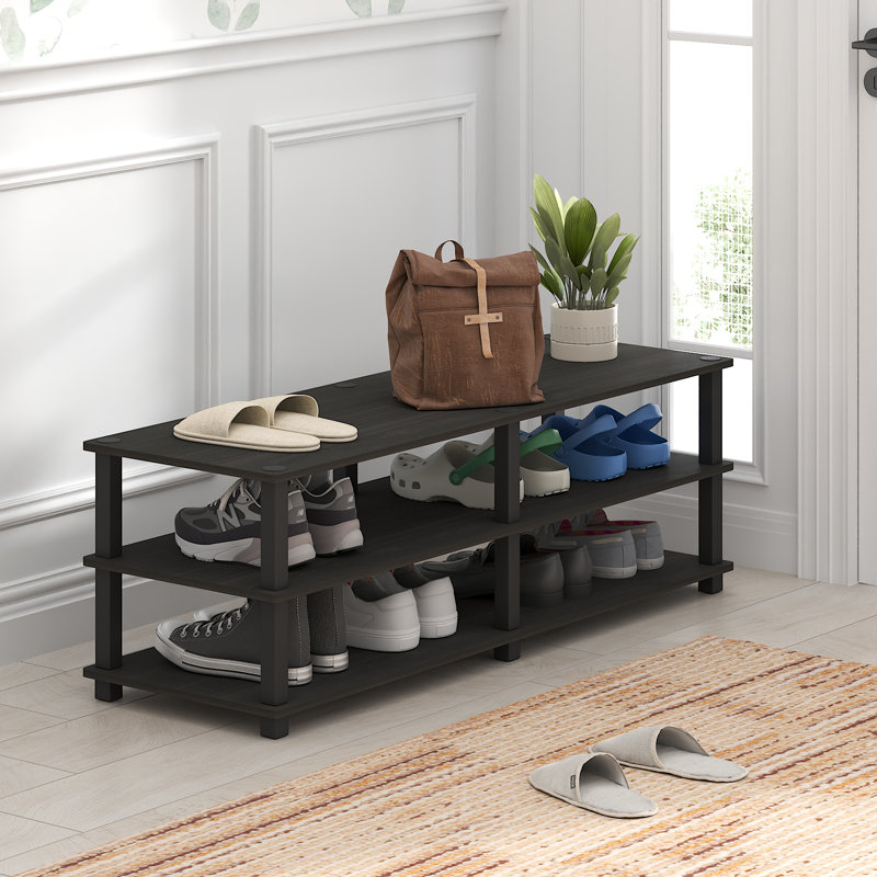 Support à chaussures - 18 paires, Espresso / Noir