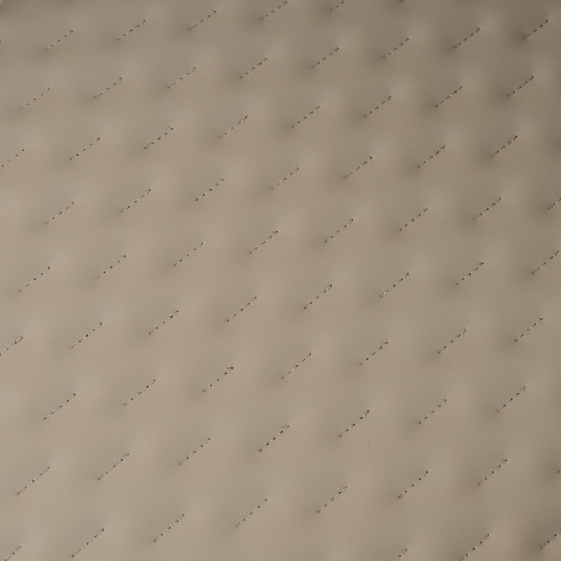 Valenne Beige patterned Leather Dining Chair