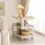 Table d'appoint mobile de style crème