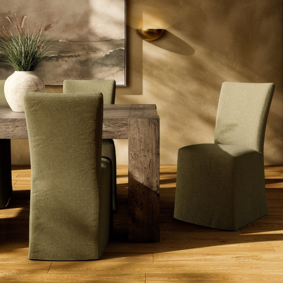 Rennie Parsons Dining Chair, Broadway Olive