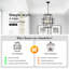 4-Light Metal Lantern Tiered Pendant Hanging Light Fixtures