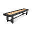 Hank 12' Shuffleboard Table In Gray Marble