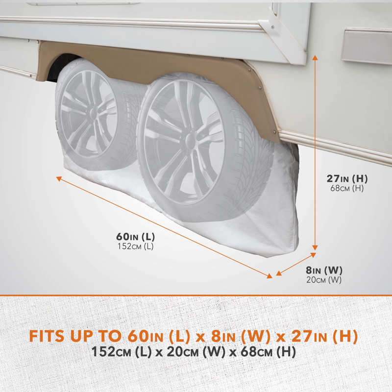 Enjoliveur de roue par Modern Leisure, H 27 po x l 8 po x P 60 po