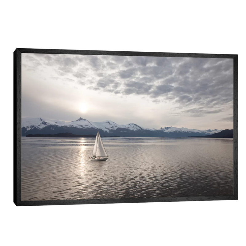 1 Piece Floater Frame Wall Art on Canvas, 66.04 cm H x 45.72 cm W, Black Framed