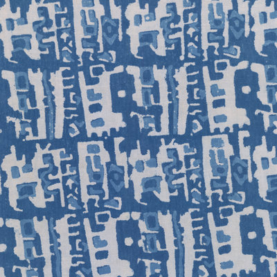Blue Batik II by Baxter Mill Archive - Wrapped Canvas Painting