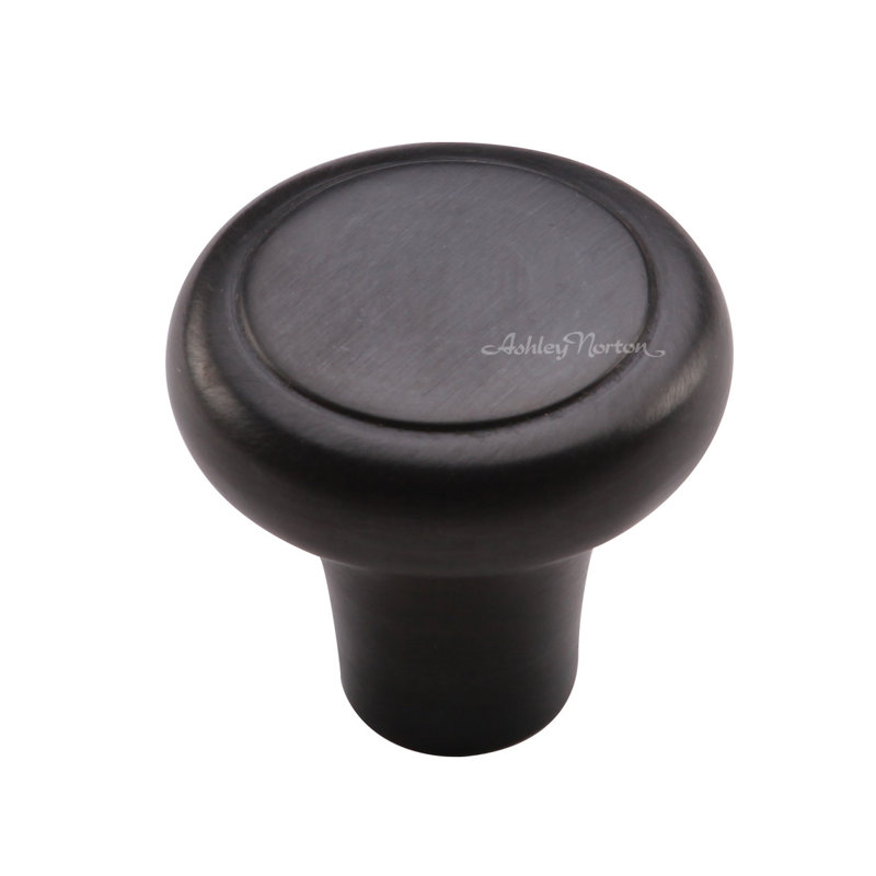 Bouton d'armoire Newport, Frotté à l'huile foncée, 1 1/2"